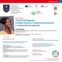 Cycle of Seminars- The UN 2030 Agenda and New Trends in Corporate Governance: a comparative perspective