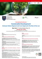 International Conference "Sustainable Development between Global, Regional and Local Approach: the Role of the Law"