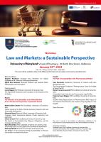 Workshop "Law and Markets: a Sustainable Perspective"