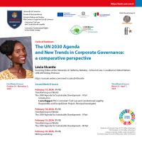 Cycle of Seminars "The UN 2030 Agenda and New Trends in Corporate Governance: a comparative perspective"