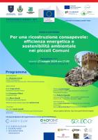 Round table "Per una ricostruzione consapevole: efficienza energetica e sostenibilità ambientale nei piccoli Comuni"