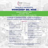 Workshop "Comunità energetiche: modelli di produzione e consumo condivisi. Dalla norma alla prassi sostenibile"